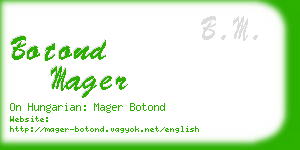 botond mager business card